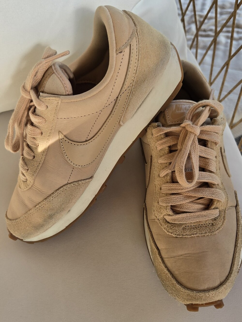 Nike Daybreak Prm Mf Vachetta Tan Sneakers Suede Leather Rubber Waffle 5.5 Retro